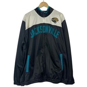 NFL Jacksonville Jaguars Full Zip Track Jacket Men XXL Embroidered Patches